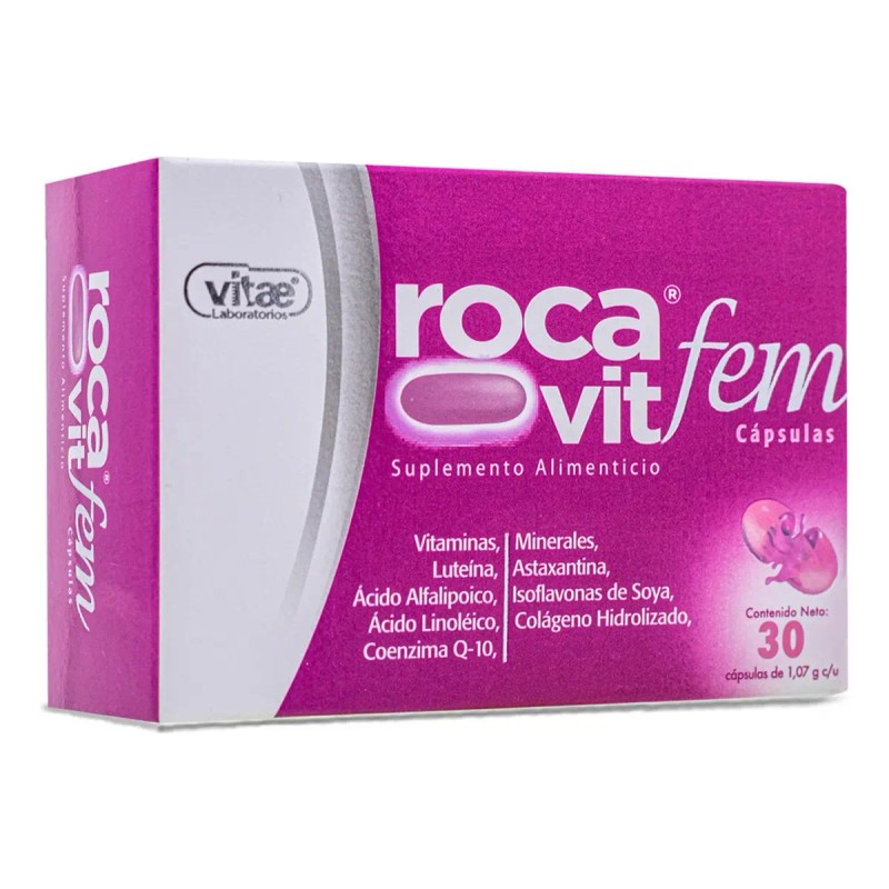 Rocavit Fem Cápsulas Vitaminas Minerales