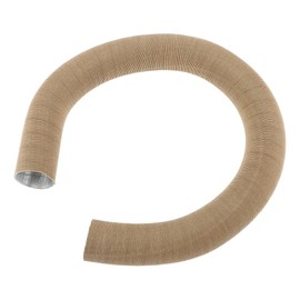 VekAuto 1 Pc Car Heater Duct Pipe 42mm ID 100cm Max l Warm Air Ducting Hose Car Truck RV Bus Van Boat Aluminum Foil Brown