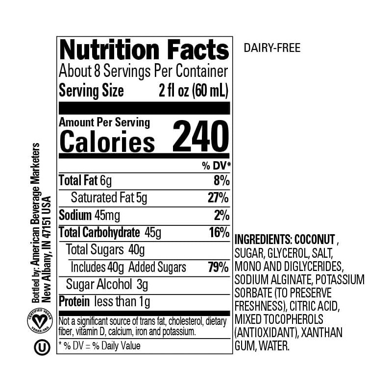 Coco Reàl Infused Exotics, Cream of Coconut, 16.9 FL OZ