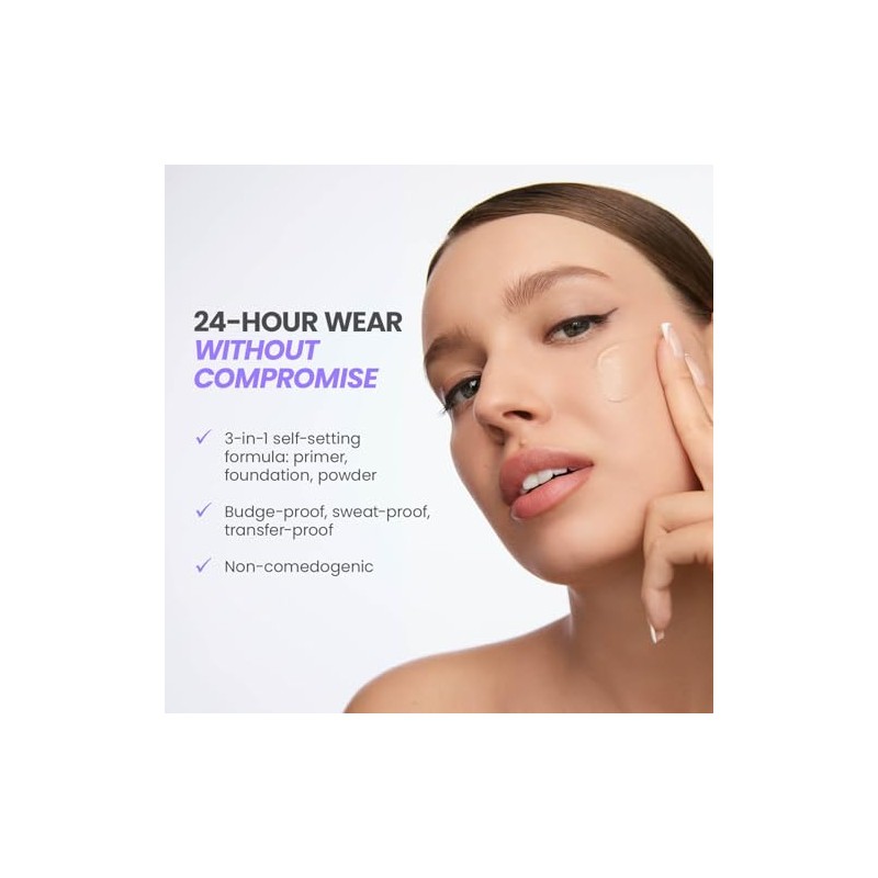 Wonderskin Serum Foundation - Hyper Bond All-Day Stay Waterproof Makeup