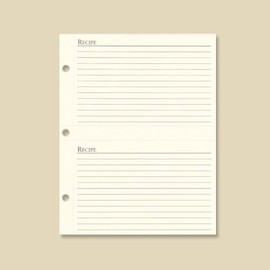 Gallery Leather Recipe Organizer Card Refill