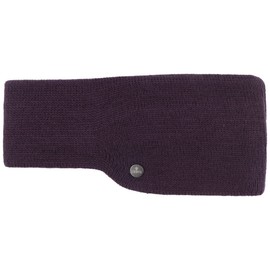 Lierys Mono Classic Headband Women / Men (7.5 cm Wide) - Made in Germany - Ear Warmers Lined with Fleece - Knitted Band One Size (55-60 cm) - Headband with Lining Autumn/Winter Plum One Size