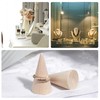 FINGERINSPIRE 30 Pcs Wood Cone Ring Holder Finger Jewelry Display