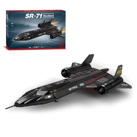 kowkis SR-71 Blackbird Air Force Reconnaissance Building Blocks,MOC Aircraft Jet Military War Series Model to Build and Display for Adults(1775 Pcs)