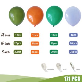 Balloons Garland Arch Kit for Kids Wild Themed Dinosaur Themed Party Decorations Jungle Safari Baby Shower Birthday Party Supplies