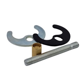 405410 Schläfer | Mounting Set - Set for Mounting Sink and Sink Single Hole Mounting Kit with Galvanised Steel Plate and Brass Nut, Complete with Gasket