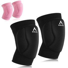 Volleyball Knee Pads for Men Women Boy Girl , Knee Protector Knee Supporter . Knee compression Sleeve with high Protection Cushion for Volleyball ,Running ,House Cleaner , Worker , Weight lifting , Dancer