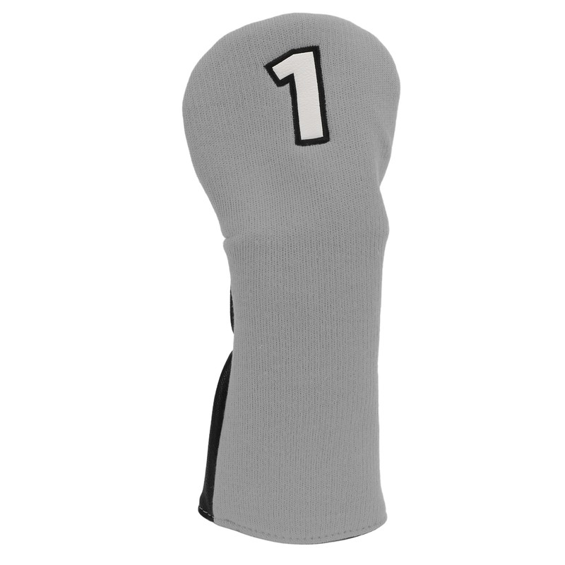 Golf Club Cover Mixed Fabric Head Protector Knitted Polyester Waterproof