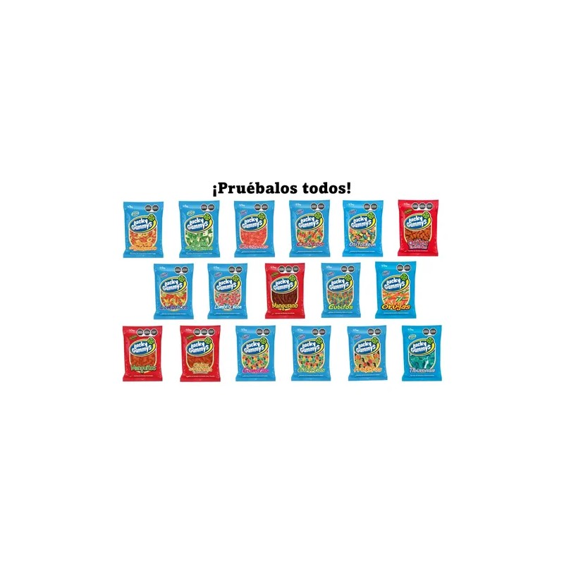 Lucky Gummys Orugas Gomitas De Frutas Dulces 1kg
