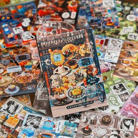 Vintage Decal Book Customizable Stickers, 45pcs/set Daily Hand Ledger DIY Decorative Sticker Packs, Customizable Stickers Diy Sticker Paper, Custom Decal, Fun Stickers, Scrapbooking & Stamping Supplies for Home School Office, Scrapbook Page:_colour 2_one size