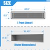 BJADE'S Linear Bar Air Vent Grille,40" X 8",HVAC Stander Vent