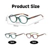 2 Pieces Leopard Print Glasses Oval Frame Anti Blue Light