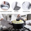 4Pcs Oven Mitts and Pot Holders, Heat Resistant Oven Mitts