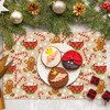 JarThenaAMCS 50 Sheets Christmas Paper Placemat Gingerbread Man Candy Cane