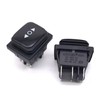 Switian 2PCS Waterproof DPDT Momentary Rocker Switch - 3 Position