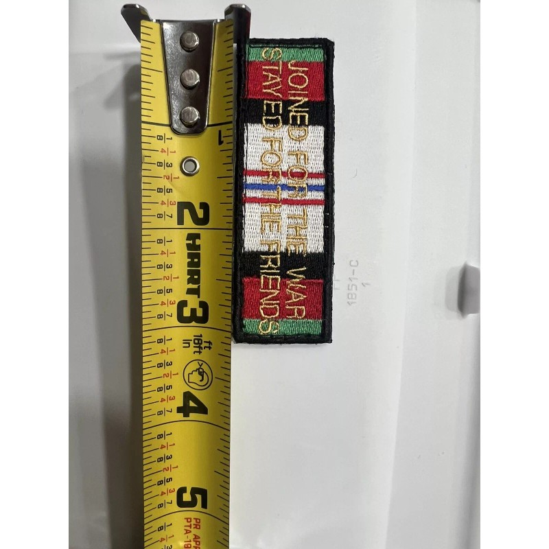 Afghanistan Campaign Medal Ribbon Patch With Vlcro -Veteran Owned-