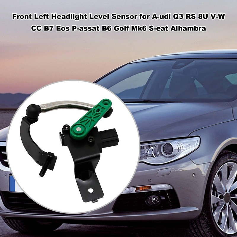 Hoypeyfiy 3C0412521B Front Left Headlamp Level Sensor Replacement for Q3