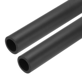 sourcing map 2pcs Pipe Insulation Foam Tube Lagging Insulation 22mm(7/8") ID 32mm(1 1/4") OD 24" Heat Preservation for Antifreeze Insulation, Handle Grip, Black