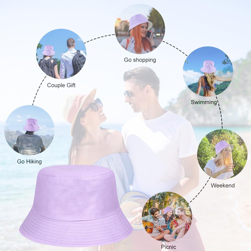 flintronic Fischerhut Bucket Hat, Unisex Baumwolle Hut, Faltbarer Fischerhüte, Outdoor