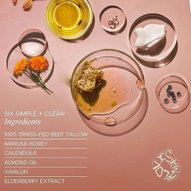 ALOVI 2PK WHIPPED TALLOW MOISTURIZER MANUKA HONEY CALENDULA ALMOND VANILLA SCENT