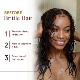 OKAY African Black Soap Leave In Conditioner, 8 Fluid Ounce