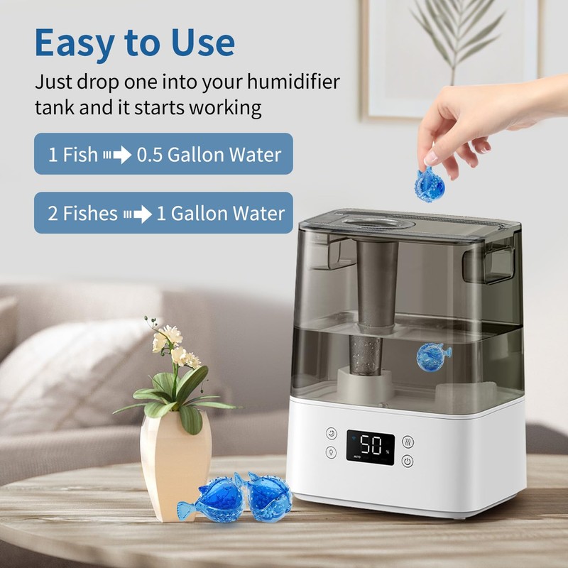 Humidifier Cleaning Fish - Humidifier Tank Cleaner Demineralization Cartridge |