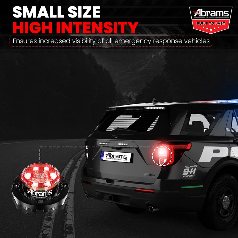 Abrams Blaster Emergency Vehicle LED Hideaway/Surface Mount Strobe Warning Light