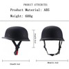 Motorcycle Helmet, Aircraft Style, Black (L)
