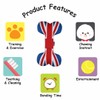 PetLondon British London 13" Union Jack Bone, Canvas Plush Dog