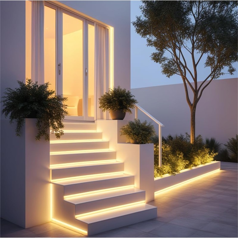 iNextStation LED Strip Lights Warm White, 12V 16.4ft 5m Neon