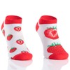 TODO COLOURS Colourful Trainer Socks - Strawberry Low - Colourful