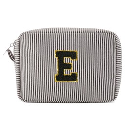 Pocmimut Unique Makeup Bag,Teen Girl Gifts Trendy Stuff for 6 7 8 9 10 11 12 Year Old Girls,Initial Makeup Pouch for Birthday Gift Graduation Gifts,E