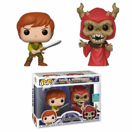THE BLACK CAULDRON 2 PACK POP VINYL FIGURE SET - TARAN & THE HORNED KING