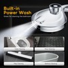 WCQQ High Pressure 10 Ways Handheld Shower Head Chrome Anti-Clog