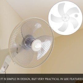 DOITOOL Plastic Fan Blade 16 inch, 5 Leaves Plastic Fan Blade Replacement Electric Fan Blades for Household Standing Pedestal Fan