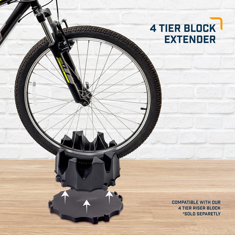 Alpcour Bike Trainer Riser Block Extender Compatible with 4-Tier Riser