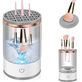 Limpiador De Brochas De Maquillaje, Limpiador Automático De Brochas De Maquillaje, Limpiador Eléctrico De Brochas De Maquillaje Para Brochas De Todos Los Tamaños