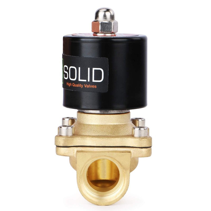 U.S. Solid 3/4" Brass Electric Solenoid Valve 110V AC Normally