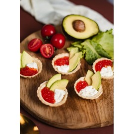 Gerchak Mini Tartlets Shells Edible Appetizer Or Dessert Cups Pastry Pans 12 Pieces 4.58 oz / 130 g Product of Ukraine (Tartlets Whole Wheat)