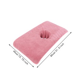 Harilla Salon Massage SPA Couch Soft Duvet Protector with Face Breathing Hole Steam Massage Towel Beauty Salon Bed Sheet Pink