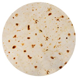 Burritos Tortilla Throw Blanket, Tortilla Wrap Blanket, Novelty Tortilla Round Blanket Giant Tortilla Round Soft Blanket for Adults and Kids