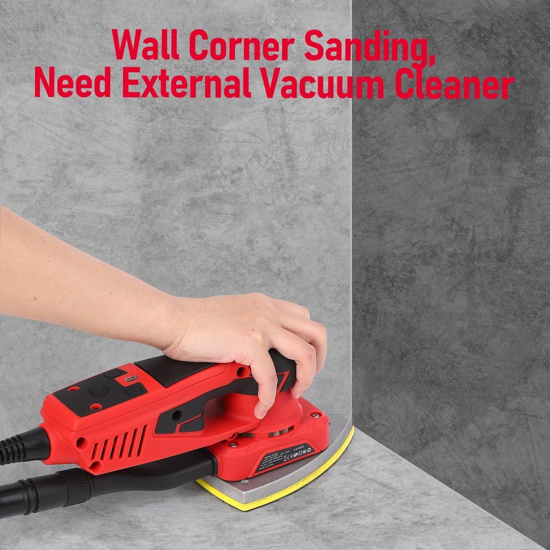 Detail Sander, 350W Mouse Sander,10000 OPM Compact Electric Sander, Multi-Function