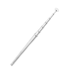 sourcing map FM Radio Telescopic Antenna, Replacement Universal 65cm 6 Sections Telescopic Antenna Aerial for Radio, TV, Portable AM Radios, Home Stereo Receivers, Stainless Steel 1 Pcs