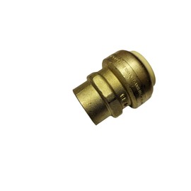 5 Pieces XFITTING 1" Push Fit X 3/4" Female Adapter NPT/FNPT Adapter, Certified to NSF ANSI61 - Brass, Plumbing Fittings for COPPER, PEX, CPVC