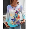 Rapbin Womens Long Sleeve Blouse Country Concert Tops for Women