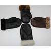 Infinity Unisex Black Soft Thick 100% Sheepskin Mittens M with