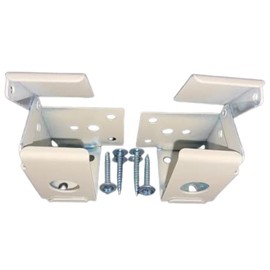 HomeAmore Blind Brackets for 1" X 1 1/2" Headrail (1 Pair with 4 Screws) Ivory