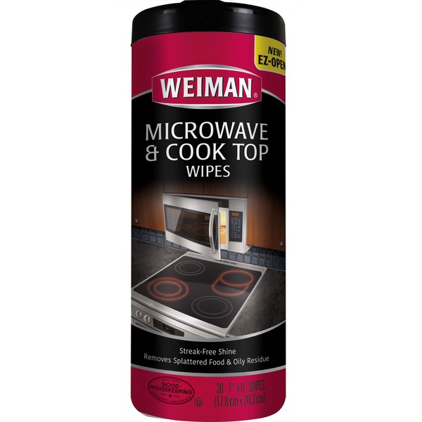 Weiman Microwave & Cook Top Wipes - 30 Count (Pack of 4)