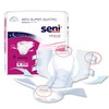 Seni Super Quatro Unisex Adult Incontinence Briefs with Tabs, Size