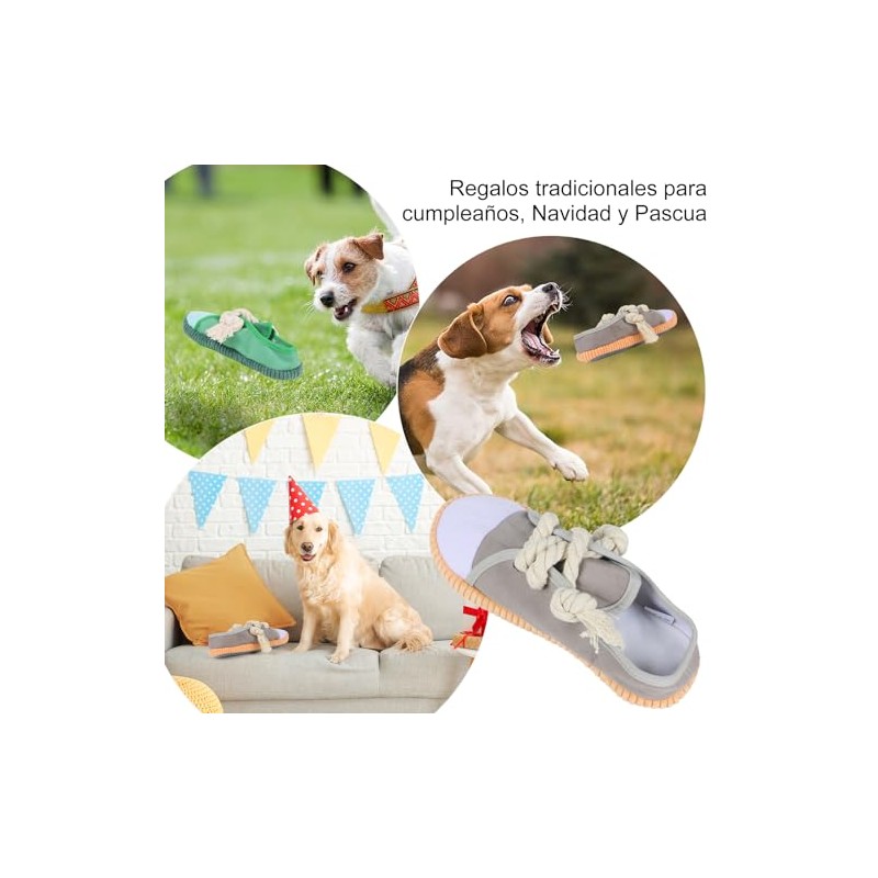 2 Piezas Juguetes para Perro con Forma de Zapato, Juguete